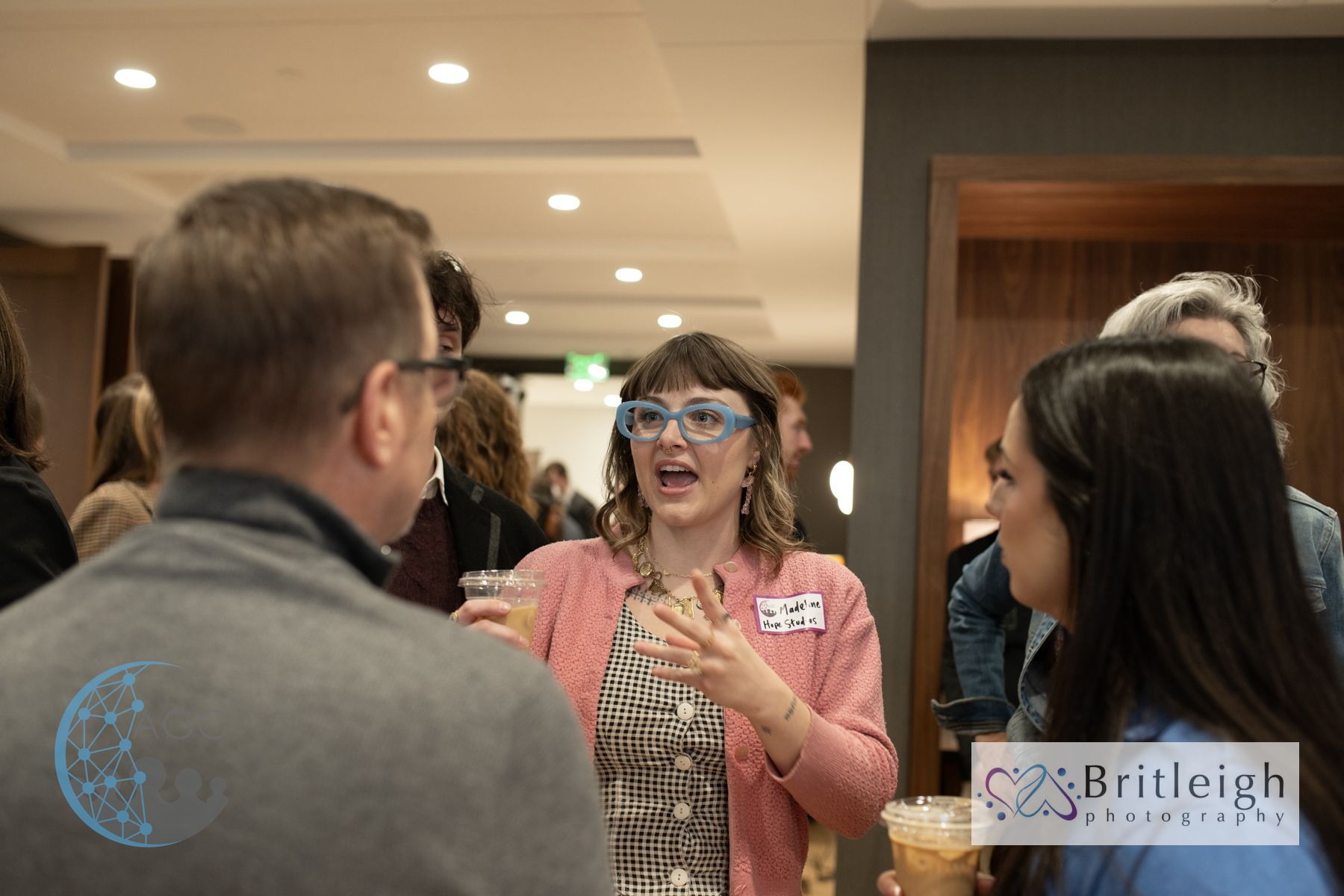 AGC members in conversation